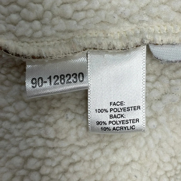 Ann Taylor Loft Faux Suede Sherpa Collared Vest M - Picture 11 of 13